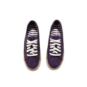 Vionic Women’s Sunny Hattie Purple Canvas‎ Sneakers Comfort Shoe Size 6